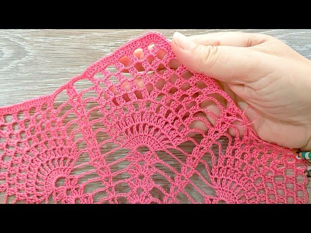 YENİ SİPARİŞ YOLDA LALE DESENLİ DANTEL YAPILIŞI  CROCHET KNİTTİNG