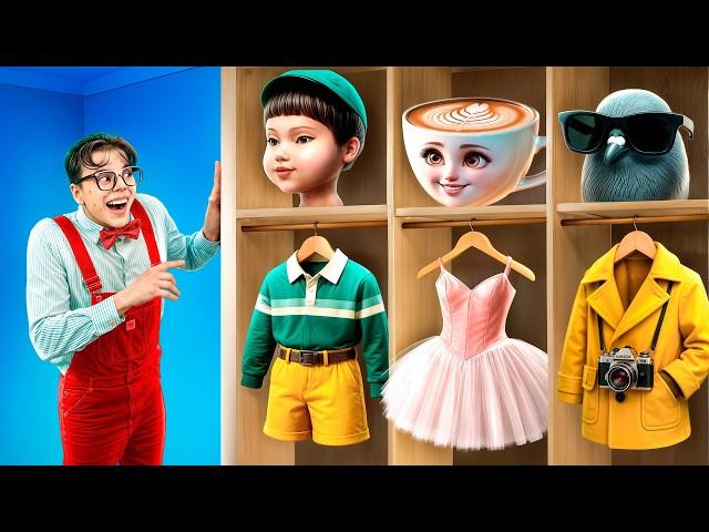 Из БОТАНА в гигантскую куклу из игры в кальмара! Как стать популярной куклой!?