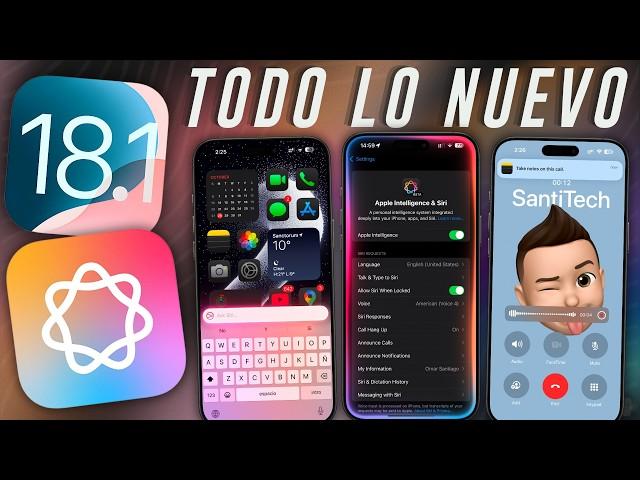 iOS 18.1 - 40+ Cosas Nuevas y Como ACTIVAR y USAR Apple Intelligence