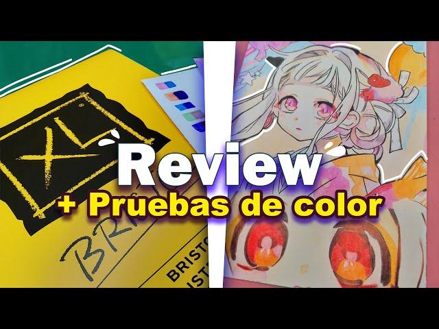 Review papel CANSON BRISTOL ILUSTRACIÓN XL || Pruebas de color - ¿el mejor papel calidad precio?