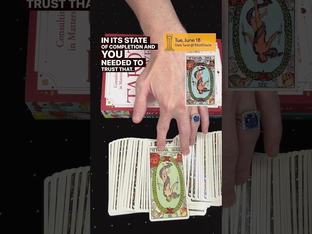 The World (Reversed)  June 18 “Stop procrastinating.” | Daily Card Reading @ Elliot Oracle #tarot