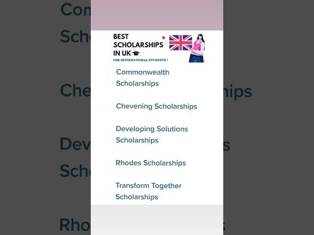 Best Fully Funded Scholarships in Uk For International students l Study in Uk l Study abroad l Uk