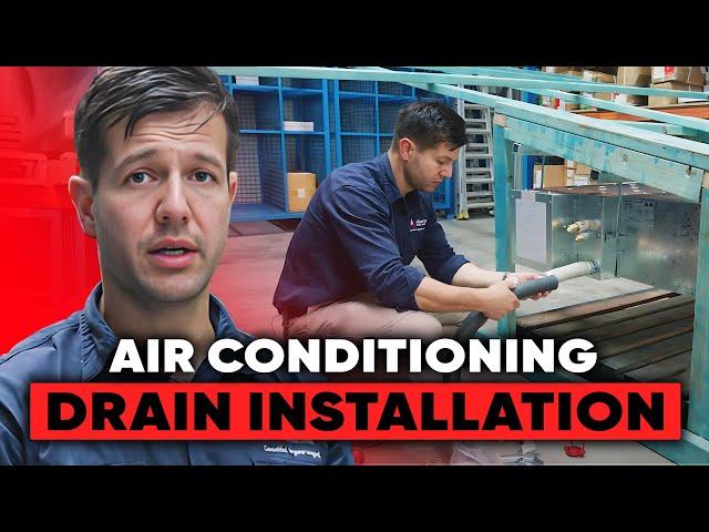 How to Install a Drain on a Ducted AC Indoor Fan Coil - Step-by-Step Guide (Part 2)