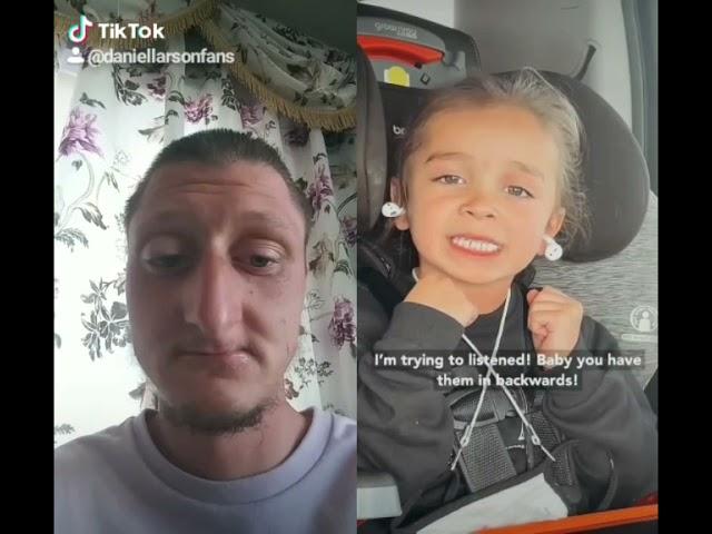 Daniel Larson tik tok compilation with kid.