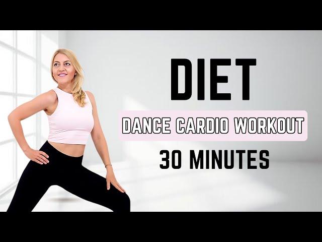 30 Min DIET DANCE WORKOUTFAT BURNING CARDIO AEROBICSKNEE FRIENDLYNO JUMPINGLISS CARDIO WORKOUT