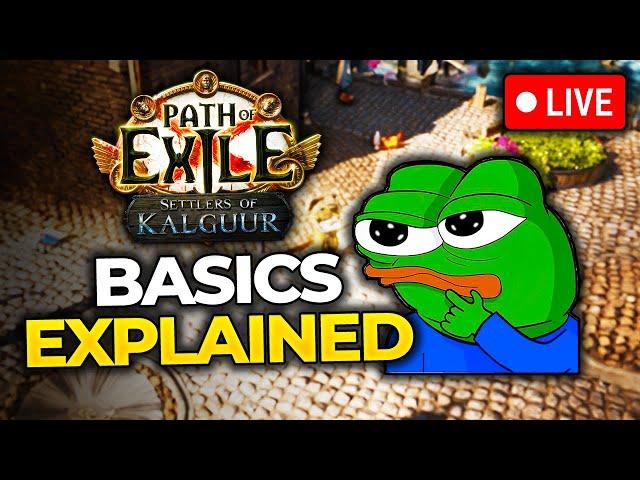 Path of Exile PLAYALONG - Basics Explained EXILE BOOTCAMP PART 1!maxroll