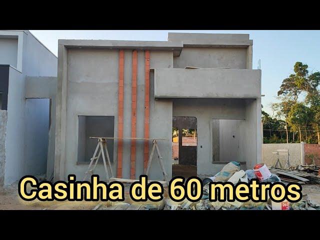 casinha de 60 metros em construção