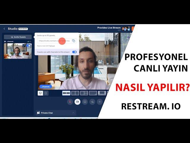 Restream.io ile profesyonel canlı yayın nasıl yapılır? Provideo