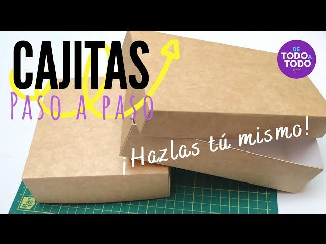 Cómo hacer CAJAS de CARTÓN o CARTULINA? CAJA de cartón paso a paso [FÁCIL]