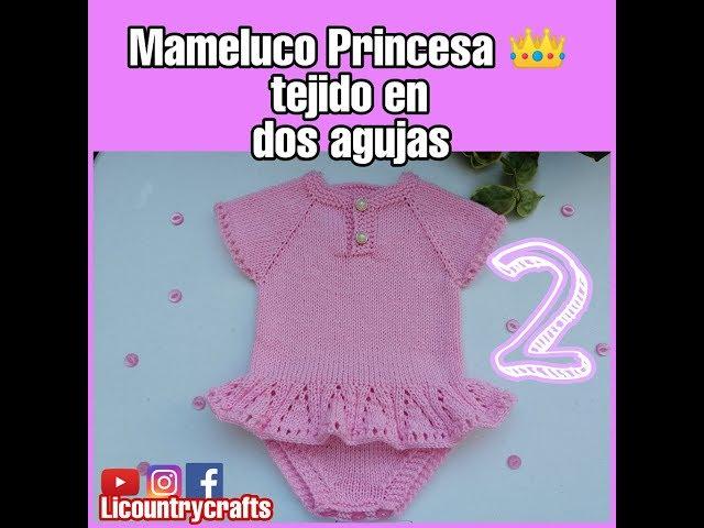 Pañalero Princesa tejido   2 Parte