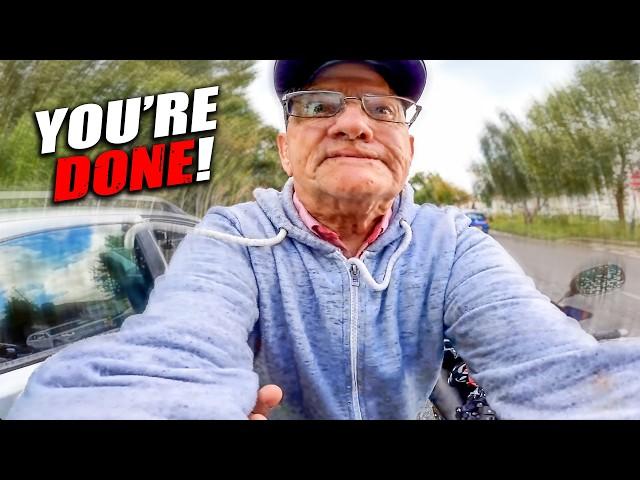 BIKER FIGHTS OFF ENTITLED DRIVER | INSANE & CRAZY MOTORCYCLE MOMENTS 2025  #112