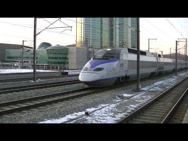 【韓国】KTX　超高速通過