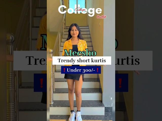 #meeshofinds trendy short kurti haul under 300/- for college outfit ideas  stylish tips #fashion