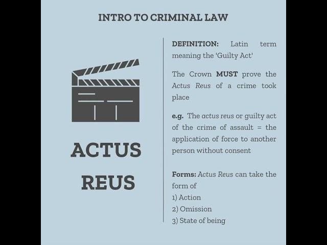 What is the Difference Between Actus Reus and Mens Rea? #canadianlaw #lawlibrary #learnlaw #criminal