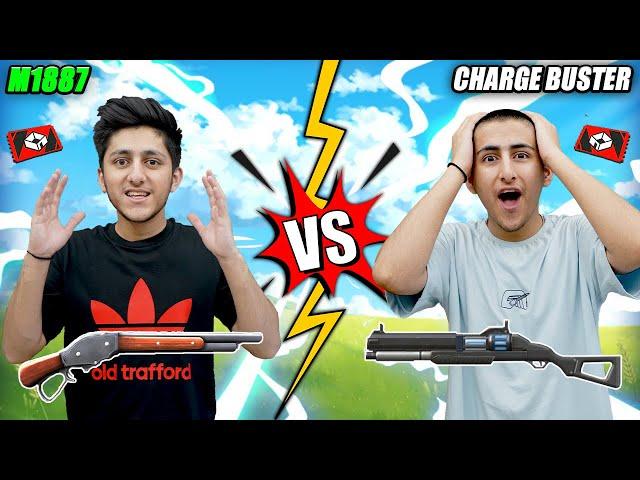 M1887 Vs Charge Buster ( Blue Custom Room ) Best Clash Squad 1 Vs 1 With Brother - Garena Free Fire