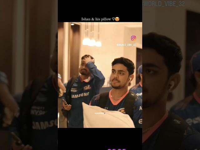 ishan Kishan with his pillow #ishankishan #subscribe #comment #viral #shorts #cricket