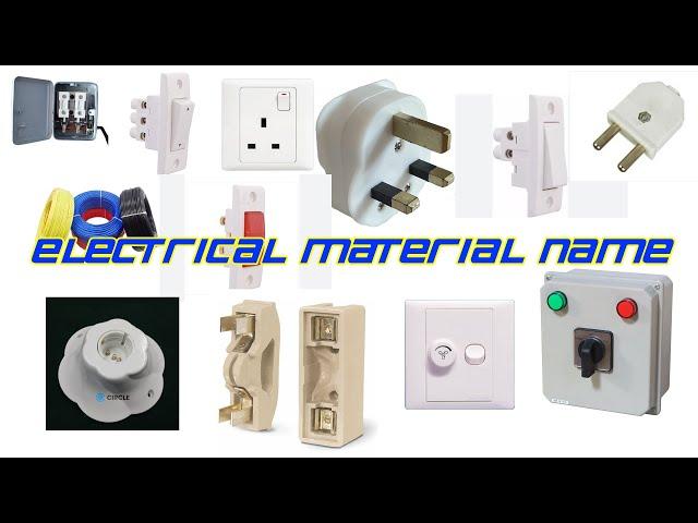 Electrical Material Names || Electrical Equipment New Technical Tips 24