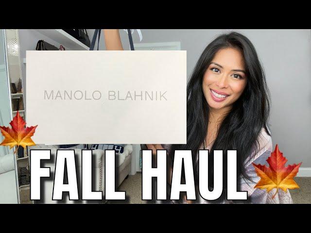 LUXURY FALL ESSENTIALS HAUL  NEW FARFETCH DISCOUNT CODE! TOM FORD, MANOLO BLAHNIK, GANNI & MORE