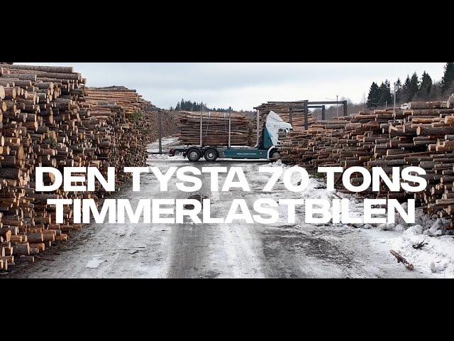 Den tysta 70 tons timmerlastbilen