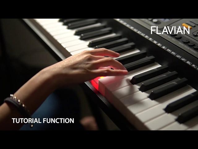 FLAVIAN MK-816 61 Keys Key Lighting Digital Piano Electronic Keyboard with Teaching App