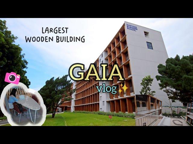 FULL Tour Asia's Largest Wooden Building - Gaia @ NTU Singapore [ university exploration vlog ]