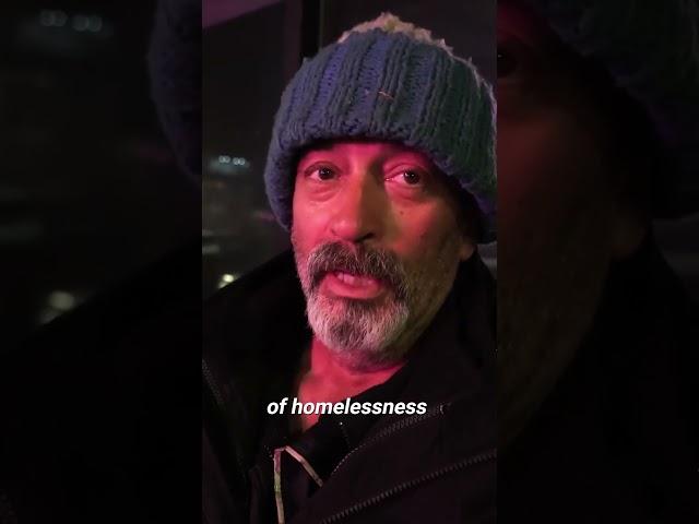 Homeless man shares the reality about being homeless