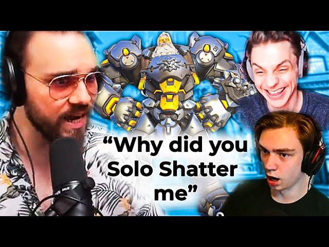 Killing Streamers with Reinhardt in Overwatch 2 w/ reactions