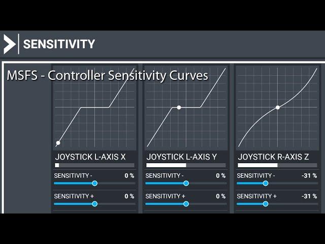 MSFS - Adjusting Controller Sensitivity Curves