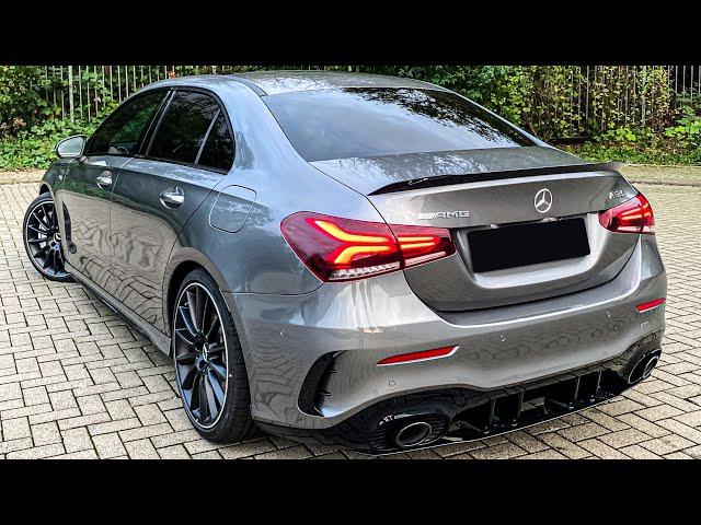 AMG A35 Sedan LOUDER than the A45?! Walkaround, SOUNDCHECK + Driving A-Class A35 Saloon Sedan 2020