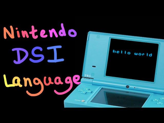 I made a language for the Nintendo DS