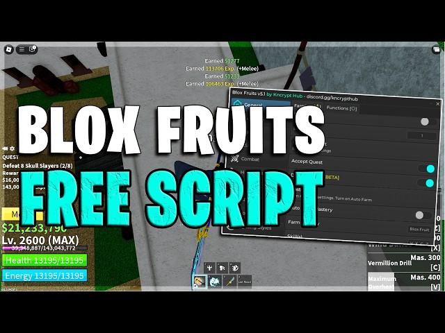 NEW Best BLOX FRUITS OP Script UPDATE! Auto Farm, Infinite Money! & More!