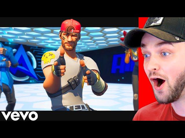 Reacting to the Ali-A Intro *MEME* Music video! (Fortnite Song)