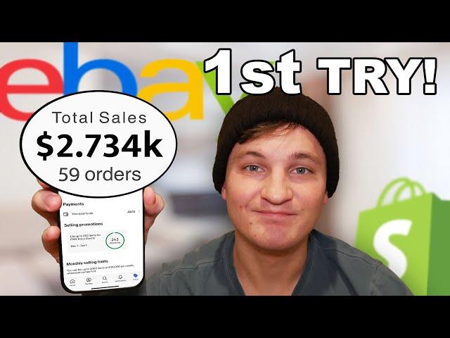 I Made $2,734.15 My FIRST 2 Weeks eBay Dropshipping (No Money For Ads!)