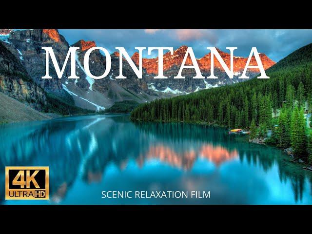 MONTANA 4K Scenic Relaxation Film with Country Music | Glacier National Park