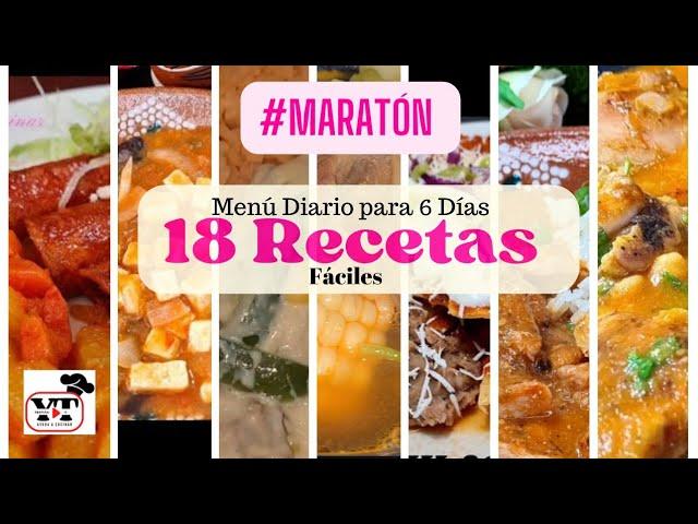 ️MARATÓN DE RECETAS FÁCILES Y ECONÓMICAS PARA 6 DIAS COMPLETOS|COMPILACIÓN