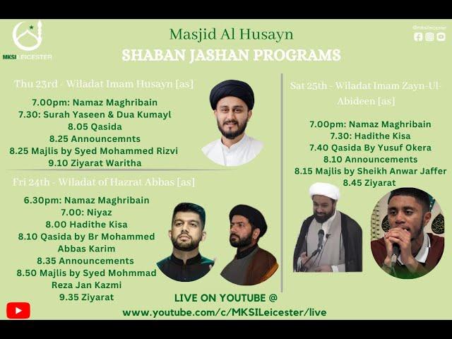 Wiladat Hazrat Abbas [AS] | Syed Mohammed Reza Kazmi | 24/02/23