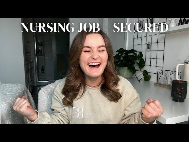 I GOT MY FIRST NURSING JOB: major life update