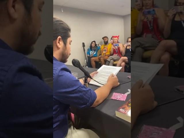 Jeff Hays from Soundbooth Theater reads from Dungeon Crawler Carl book 6 at DragonCon 2022