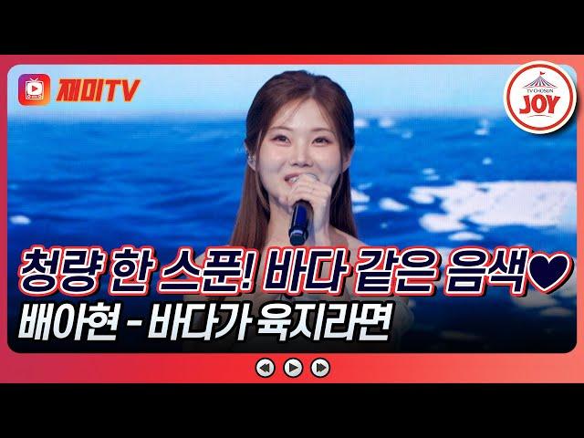 [#수요일밤에] 정통 꺾기의 진수 두 레전드도 인정한 만점 무대 배아현의 '바다가 육지라면' #TVCHOSUNJOY (TV CHOSUN 250618 방송)