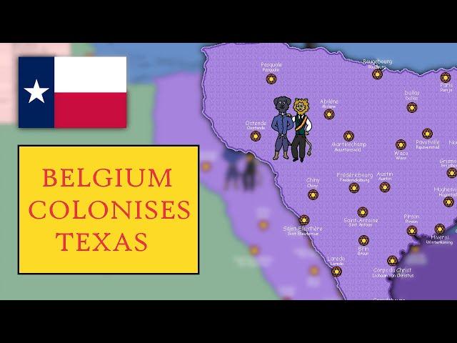 What if Belgium colonized Texas? // alternate history map speedart