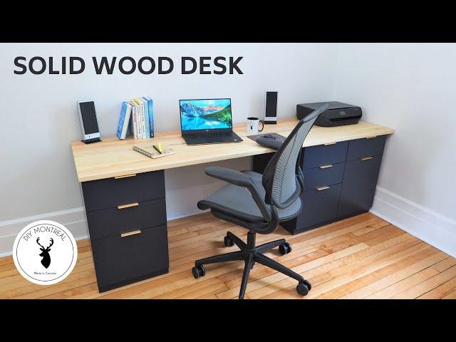 How to Build a Desk Top | DIY Desk Top Build | How to Make a Solid Wood Desk Top