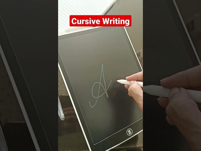 Alphabet A in Cursive Writing | Umaim Signature & Writing