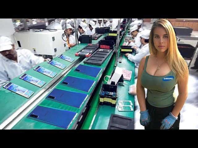 Secret Samsung Factory: Smartphones Manufacturing process by Robots – Assembly line