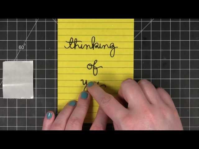 Quick Tip - Adhere thin & delicate die cuts