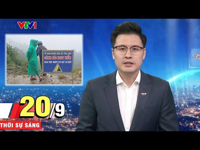 Bản tin sáng ngày 20/9 - Quảng Nam sơ tán khẩn cấp dân vùng nguy cơ sạt lở | VTV1