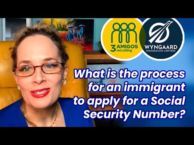 What is the process for an immigrant to apply for a Social Security Number?