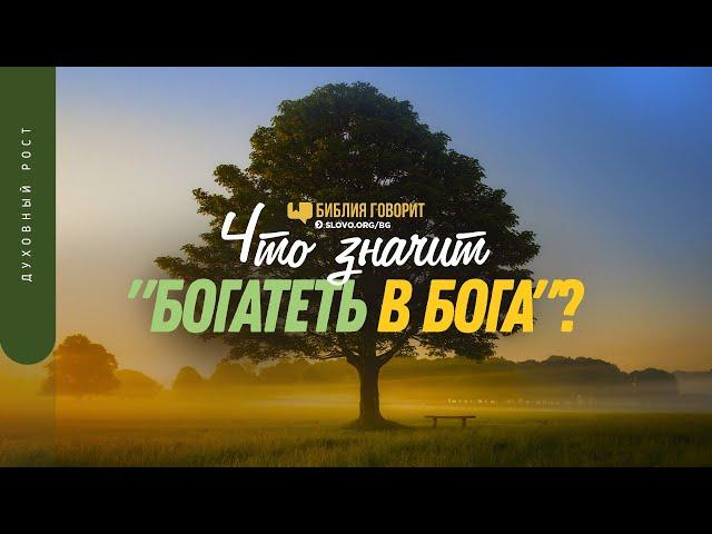 Что значит «богатеть в Бога»? | "Библия говорит" | 1440