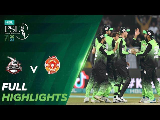 Full Highlights | Lahore Qalandars vs Islamabad United | Match 33 | HBL PSL 7 | ML2T