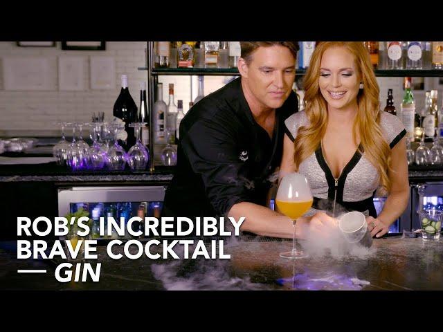 Bar Rescue barman ROB FLOYD makes a Fire & Ice Gin Cocktail - 4K | MIX Cocktail Hour