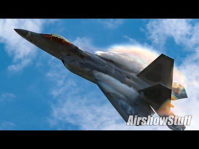 Vaportastic F-22 Raptor Demo! - St Louis Airshow 2024